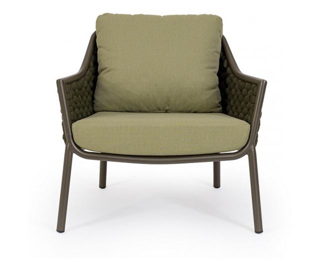 2 db Everly 80x80x80 cm-es szürke-zöld fotel