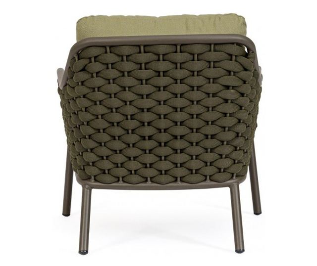 2 db Everly 80x80x80 cm-es szürke-zöld fotel