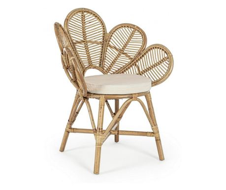 Set 2 naslanjača iz ratana Flores 77x62x93 cm
