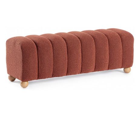Zora Terracotta Υφασμάτινος Καναπές 120x43x43 εκ.