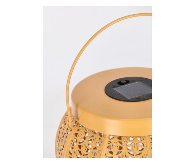 Set od 4 solarne lampe od žutog čelika Samir 20x20 cm