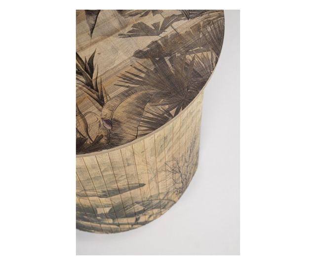 Stol od bambusa Narika 40x40 cm
