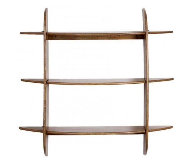 Westwood Brązowa Drewniana Półka 100x23x100 cm