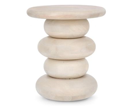 Lopez pomoćni stolić od prirodnog drva manga 40x45 cm