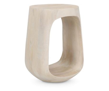 Lopez pomoćni stolić od prirodnog drva manga 33x45 cm