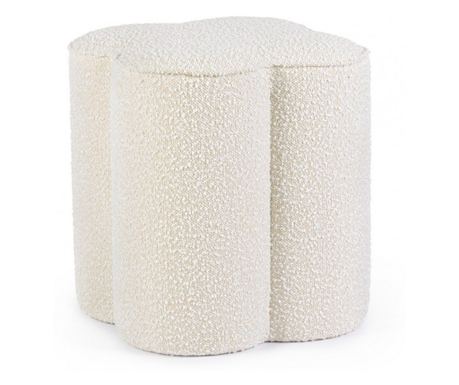 Cointa Krém Textil Puff 40x40x45 cm