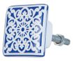 Set od 4 plave keramičke ručke za namještaj 3x2x3 cm