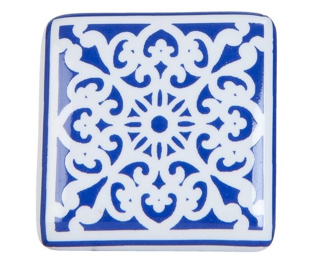 Set od 4 plave keramičke ručke za namještaj 3x2x3 cm