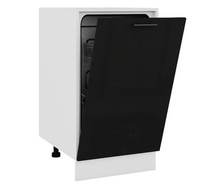 Врата за съдомиялна 45 Glamour черен гланц