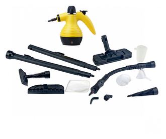 Aparat de curatat cu abur Oliver Voltz OV51002A 14 in 1, 3,2 bar, 1050W, 350 ml, Accesorii, Negru/galben