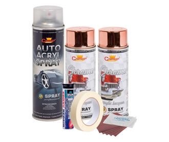 Kit complet reparatie si vopsire jante culoare Cupru Metalic, V2