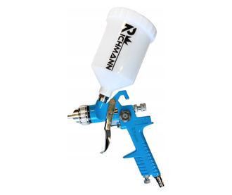 Pištolj za bojanje, gornji spremnik, plastika, HVLP, 1/4", 4 bara, 0,6 l, 1,4 mm, Richmann