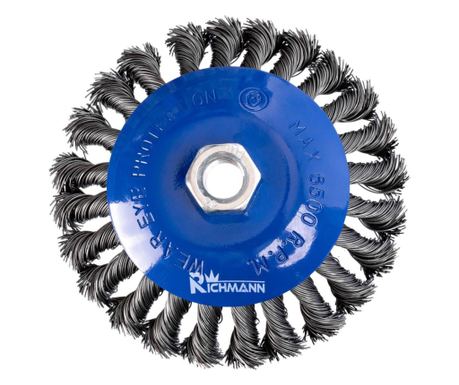 Perie sarma otel, tip cupa, cu toroane, M14, 125 mm, Richmann