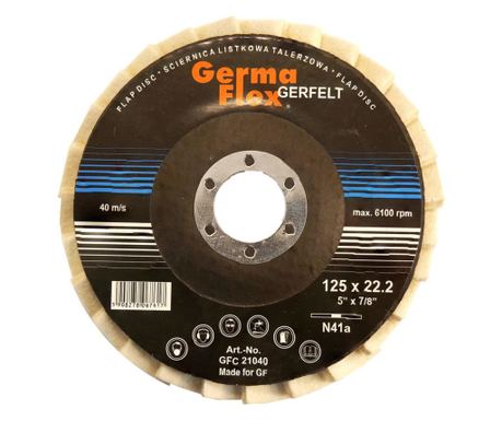 Disc pâslă lamelar, 125x10x22.2 mm