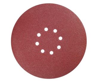 Csiszolókorong tépőzárral, lyukakkal, falcsiszolóhoz, 5 db-os készlet, P150, 225 mm, Dedra