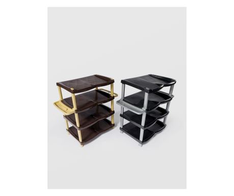 STERK 4-nadstropni regal za čevlje 47 x 33 x 65