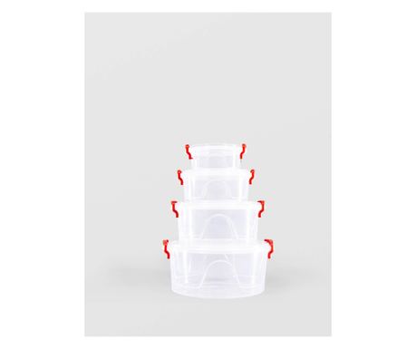 STERK okrogli set posod za hrano MAYA 0,3L, 0,6L, 1,5L, 2,4L