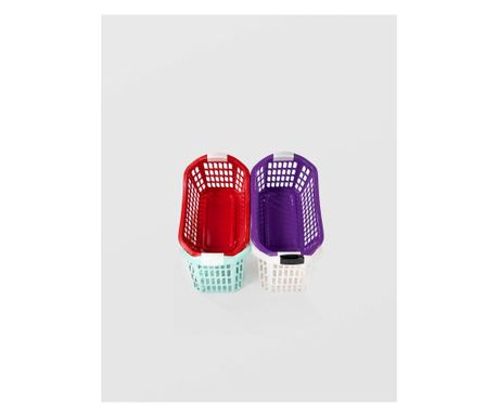 STERK Velika košara za perilo 65cmX38cmX31cm Plastika, različne barve