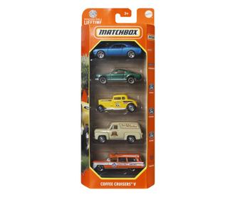 КОМПЛЕКТ ОТ 5 МЕТАЛНИ КОЛИЧКИ COFFEE CRUISERS В МАЩАБ 1:64