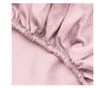 JENESIS Светлорозов сатенен чаршаф с ластик
