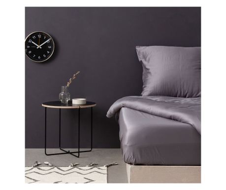 Lenjerie de pat satin din satin King (FR) Gri închis