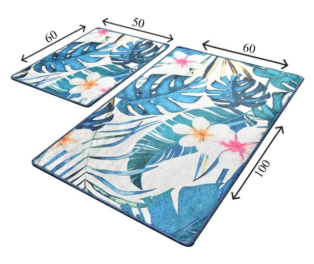 Set 2 covorase de baie Exotic