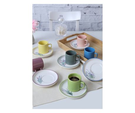 Set skodelic za kavo (12 delov) 