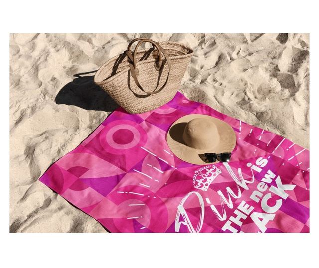 Ručnik za plažu Pink is The New Black 90