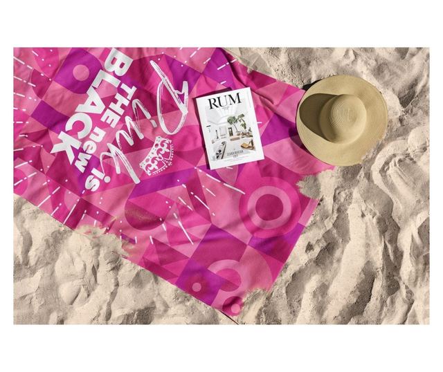Ručnik za plažu Pink is The New Black 90