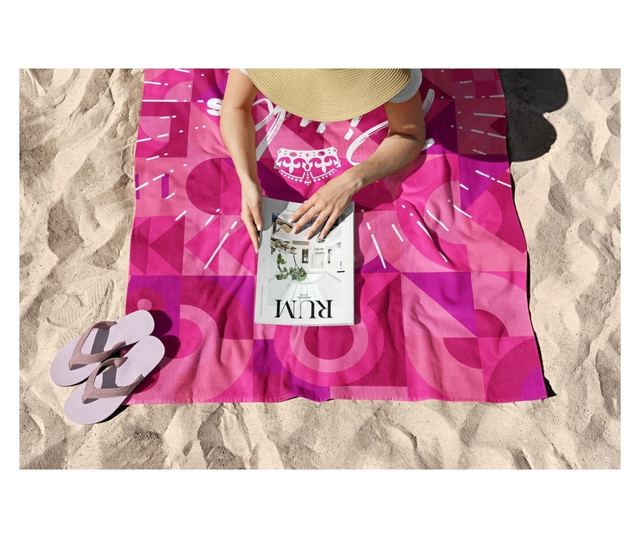 Ručnik za plažu Pink is The New Black 90