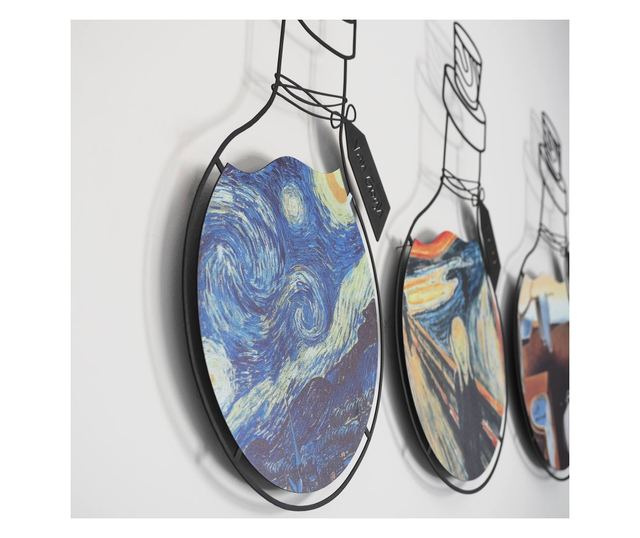 μεταλλική διακόσμηση τοίχου Art Potion Set of 3 Metal Wall Art - APT710