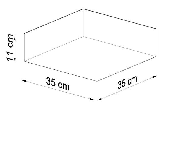 Plafonjera HORUS 35 siva