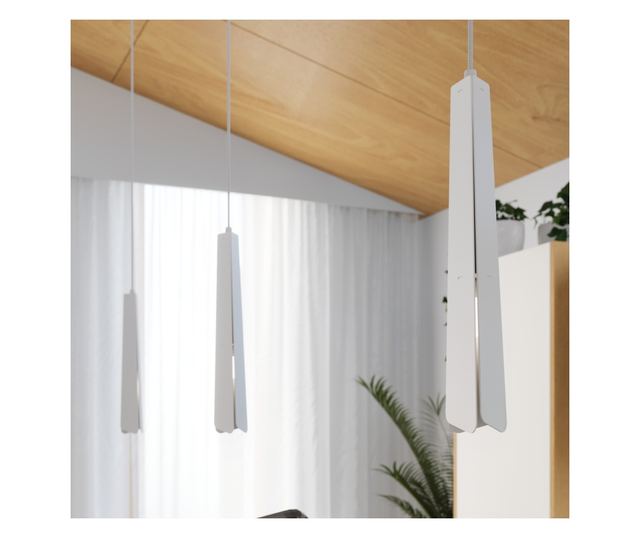 Lampă suspendată PRYSM 3L alb