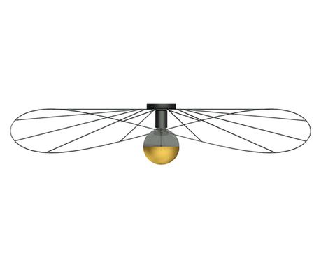 Zidna lampa / Plafonjera ESKOLA 110 crna