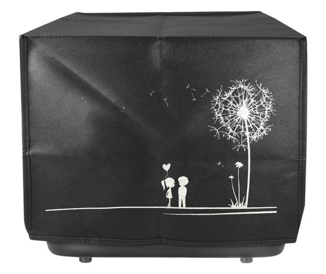 Husa de protectie Kwmobile pentru Russell Hobbs SatisFry, Negru/Alb, Plastic, KWM000023RM002C