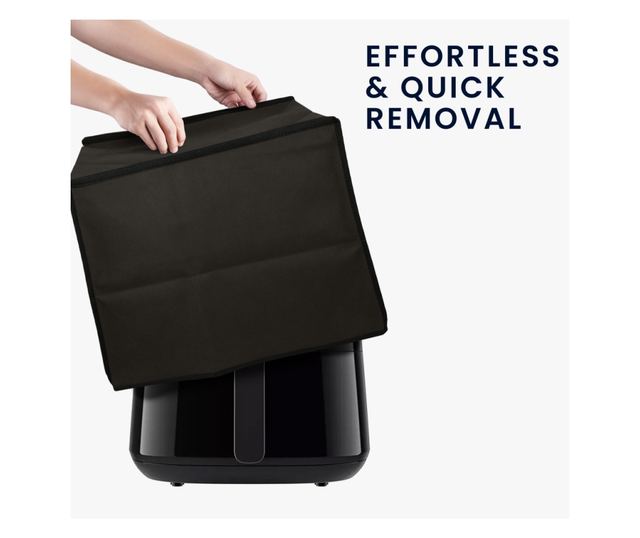 Husa de protectie Kwmobile pentru Philips Essential Airfryer XL, Gri inchis, Plastic, KWM000023RF001C