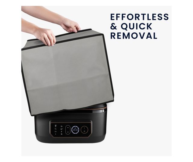 Husa de protectie Kwmobile pentru Russell Hobbs SatisFry, Gri deschis, Plastic, KWM000023RN002C