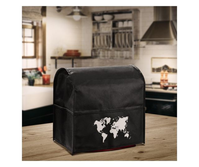 Husa de protectie Kwmobile pentru KitchenAid 4,3-4,8L, Negru/Alb, Plastic, KWM000014QQ007C