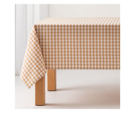 Tkanina za stolnjak Vichy Stain Resistant Feel - 140x180cm - Bež