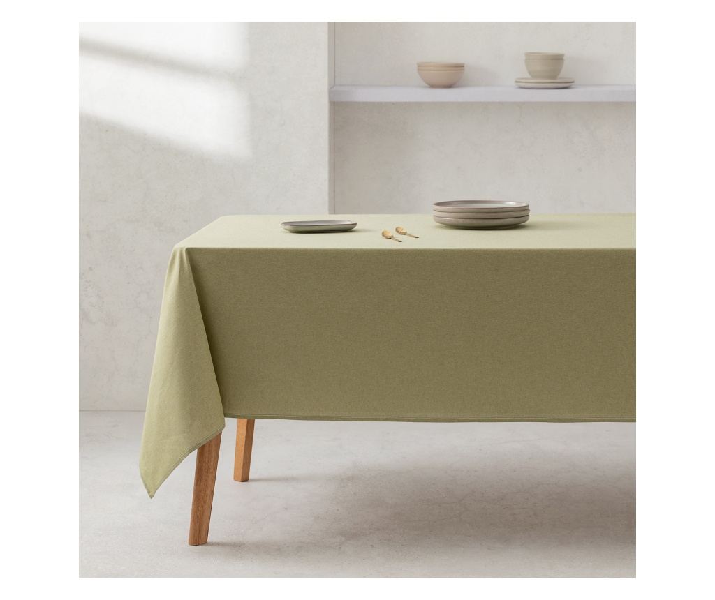 Nepogrešljiv prt odporen na madeže 100% bombaž - 140x240cm - Zelena - 3