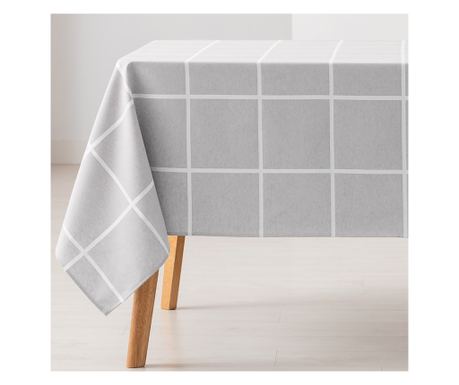 Krpa za stol otporna na mrlje Jacquard FRAME - 140x180cm - Svijetlo siva