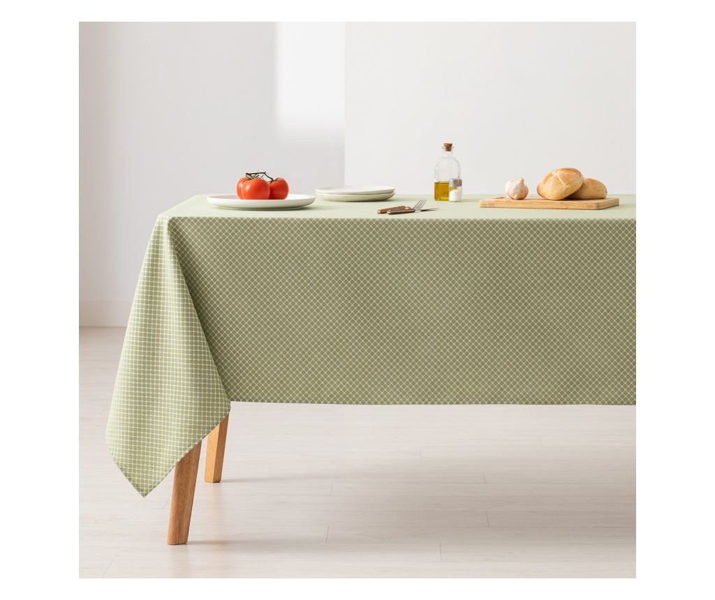 Prtomizna namizna pregrinjala Jacquard LOSAN - 140x200cm - zelena - 2