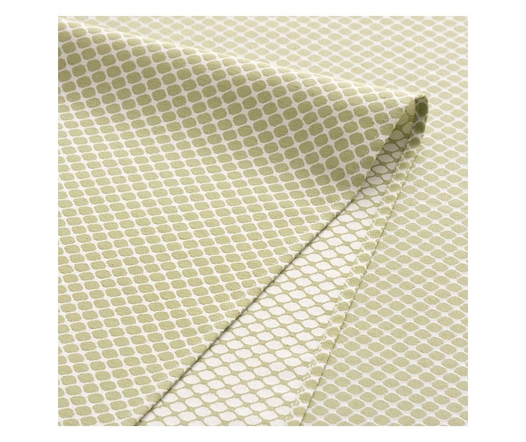 Prtomizna namizna pregrinjala Jacquard LOSAN - 140x200cm - zelena - 5