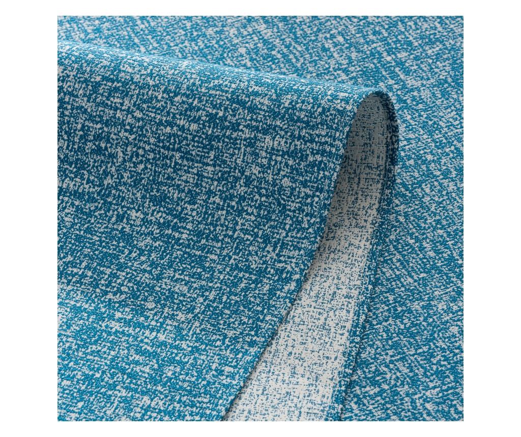 Луксозна жакардова покривка за маса RAMAJE - 140x140см - синя - 6