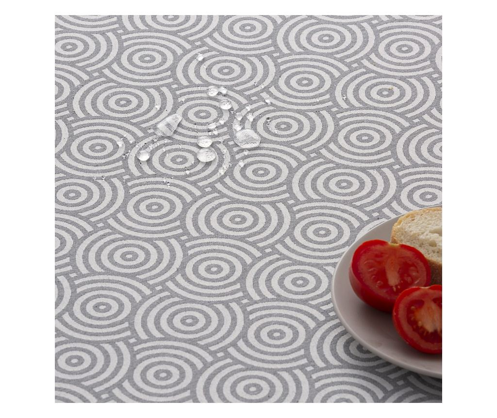 Jacquard madež odporen prt RING - 140x300cm - siv - 4