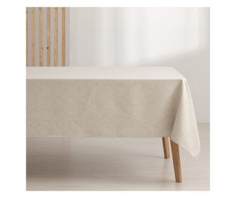 Τραπεζομάντιλο Jacquard ανθεκτικό σε λεκέδες RING - 140x200cm - Λινό