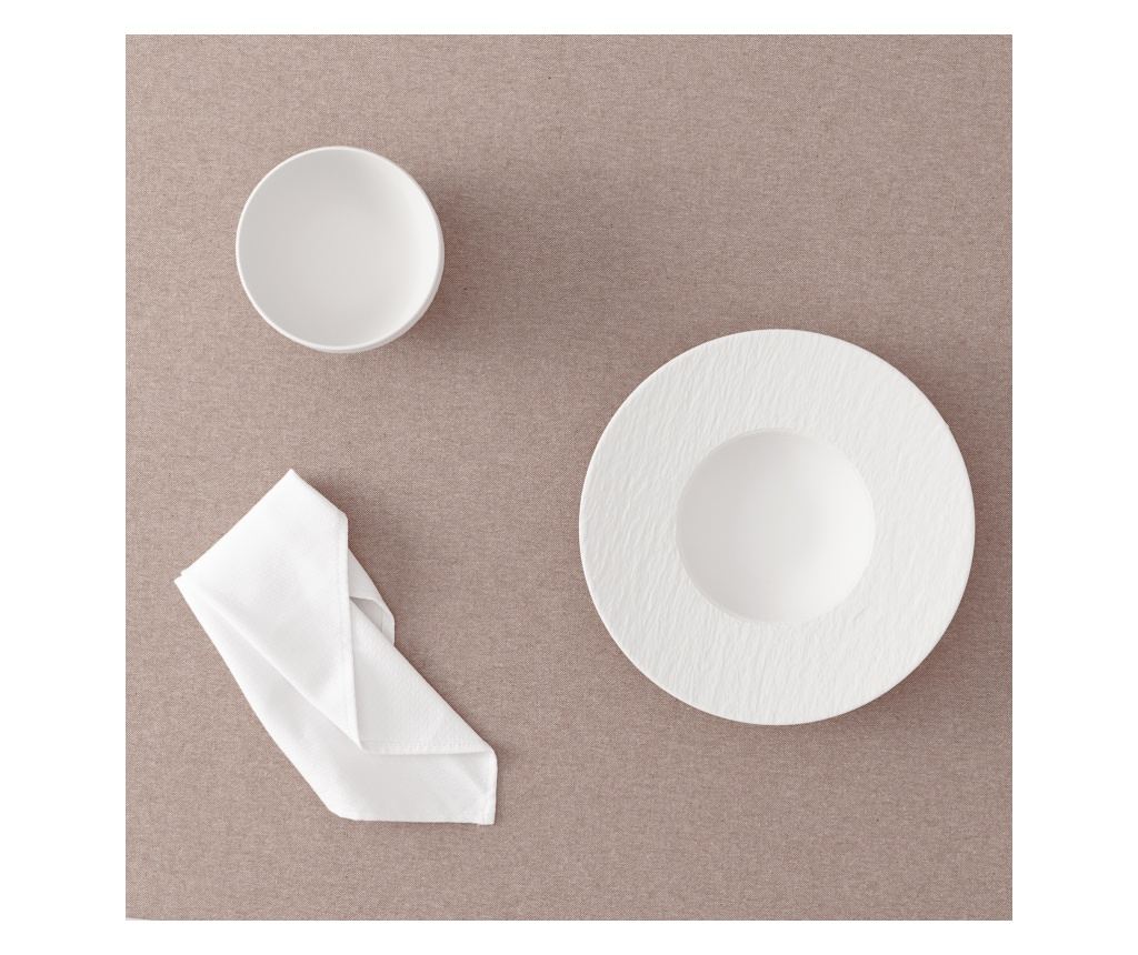 Обикновена покривка за маса, устойчива на петна, 100% памук - 140x100см - Кафява - 5