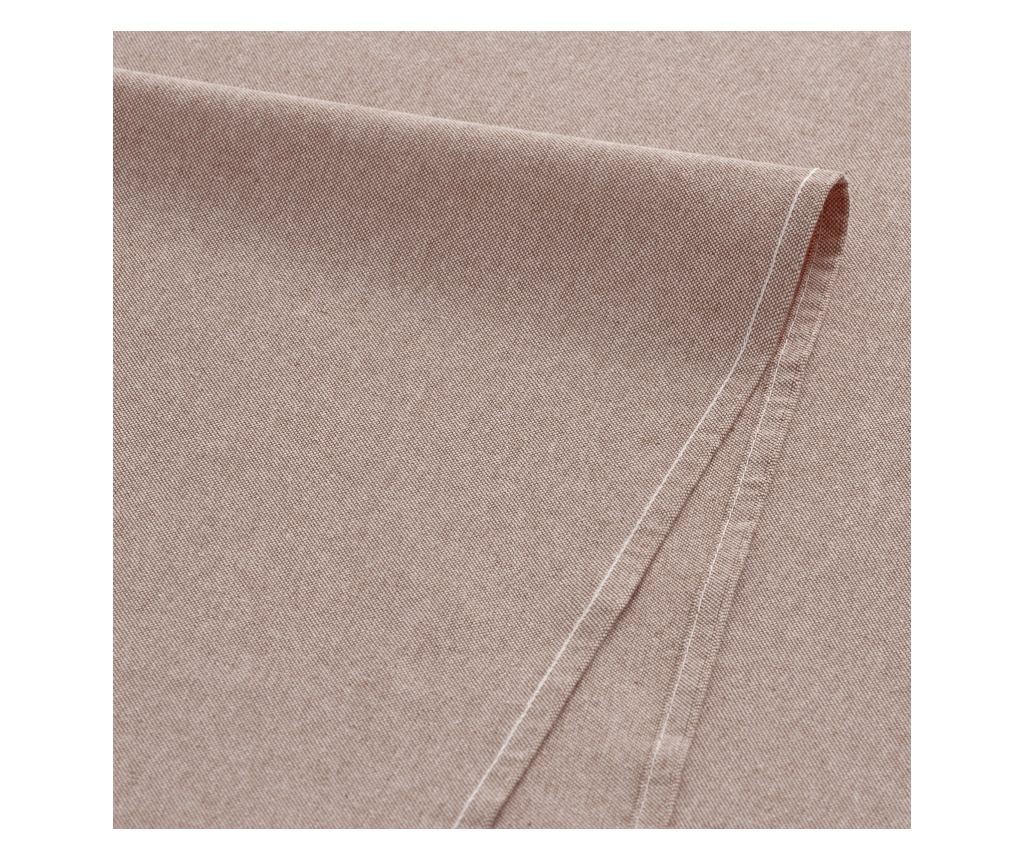 Обикновена покривка за маса, устойчива на петна, 100% памук - 140x100см - Кафява - 6