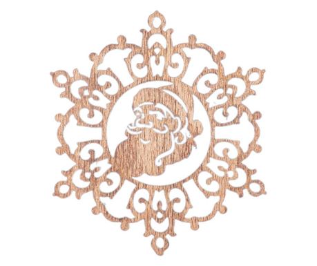 Glob de Craciun HH914 din Lemn Model Mos Craciun