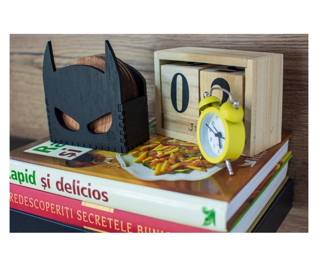 Set suporturi Personalizabil pentru pahare Batman 9 cm x 9 cm
